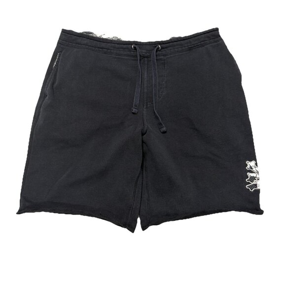 Zoo York Sweat Shorts Mens XL Black Y2K Skate Baggy - Picture 1 of 11